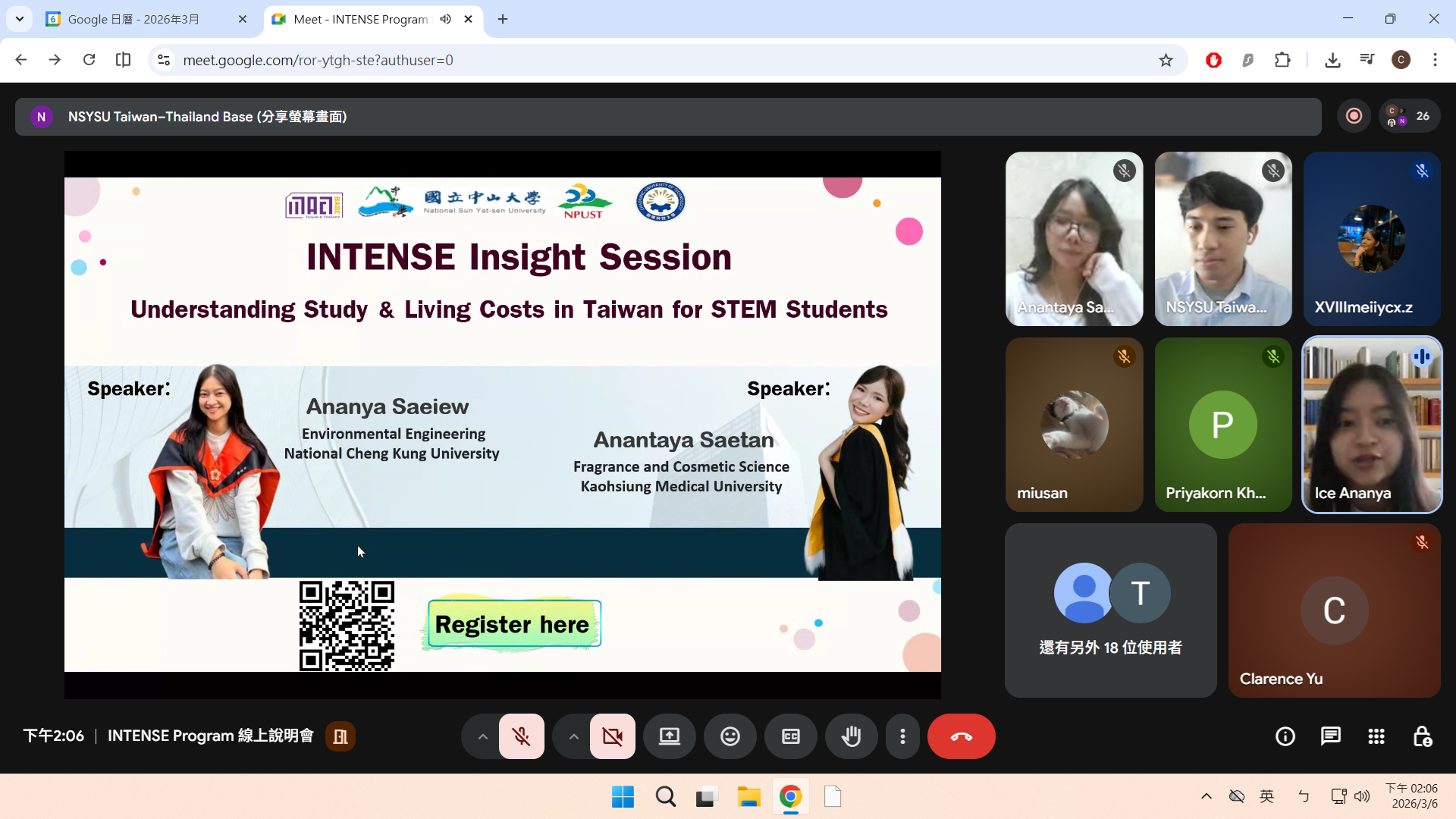 INTENSE Insight Session: Understanding Study & Living Costs in Taiwan for STEM Students